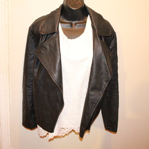 jcpenney | Jackets & Coats | Jcpenney Leather Jacket Size X | Poshmark